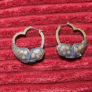 Butterfly Hoop Earrings